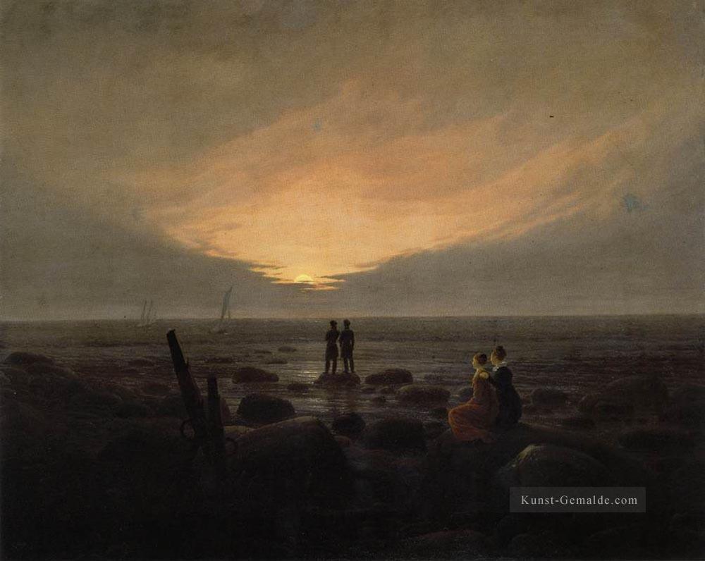 Mondaufgang am Meer romantischen Caspar David Friedrich Ölgemälde